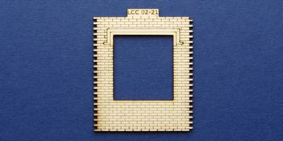 LCC 02-21 OO gauge double square window panel type 2